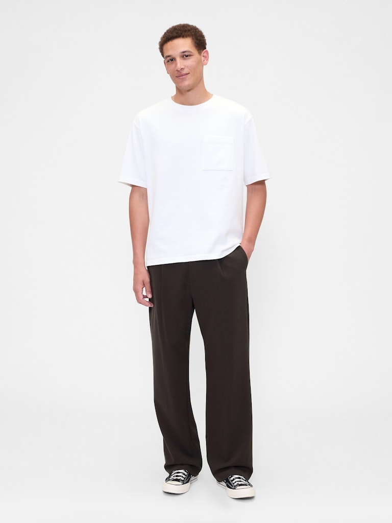 Relaxed Pleated Trousers: $34.99 Relaxed Pleated Trousers: $34.99
