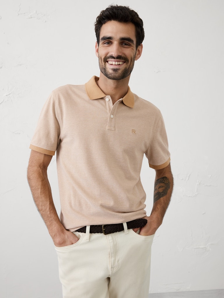 Standard-Fit Pique Polo: $25