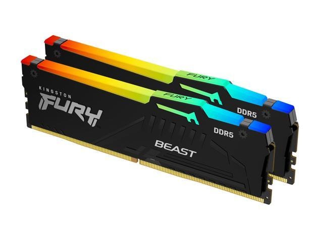 Kingston FURY Beast DDR5 16GB (2 x 8GB) 5600MT/s Desktop Memory: $299.99