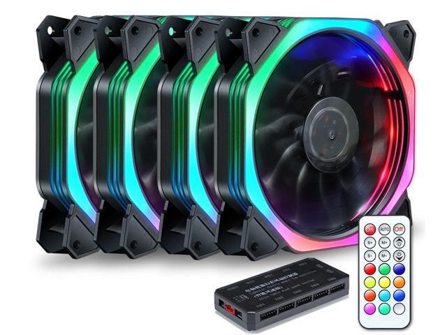 120mm RGB Computer Case Fan 4-Pack with Remote Control: $40.99 120mm RGB Computer Case Fan 4-Pack with Remote Control: $40.99