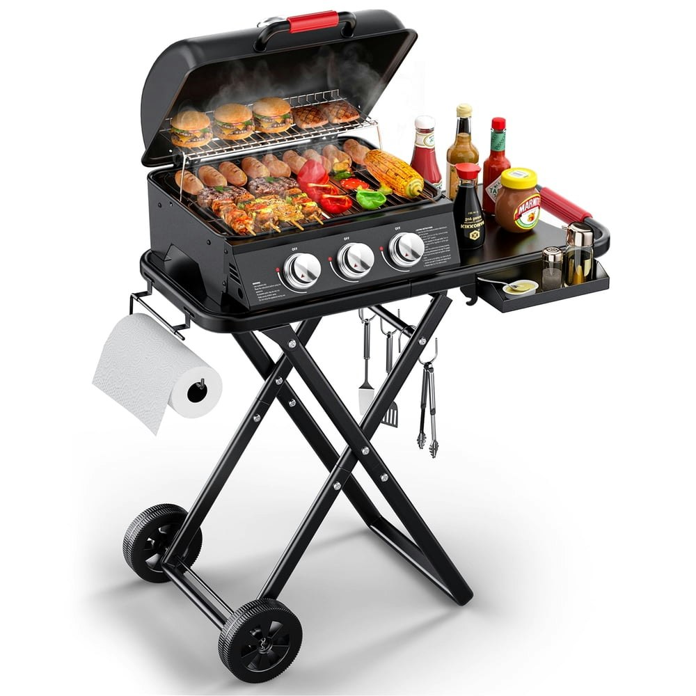 30,000 BTU 3-Burner Portable Gas Grill: $180.21