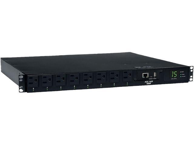 Tripp Lite PDUMH15ATNET 1.4kW Single-Phase 120V 8-Outlet Switched ATS PDU: $598.54 Tripp Lite PDUMH15ATNET 1.4kW Single-Phase 120V 8-Outlet Switched ATS PDU: $598.54