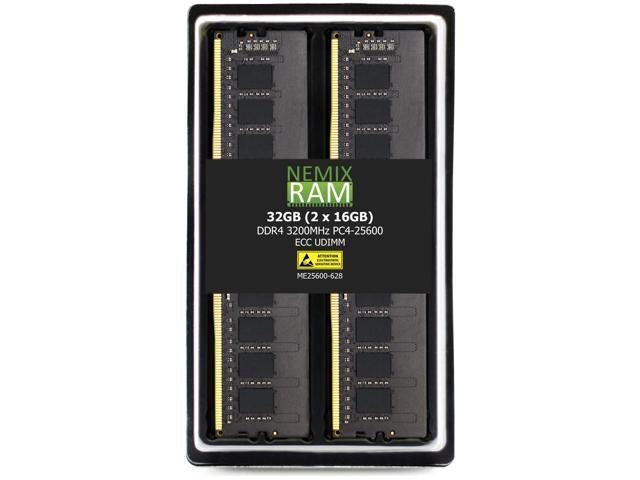 Nemix 8GB DDR4 3200MHz ECC Unbuffered UDIMM: $89.99 Nemix 8GB DDR4 3200MHz ECC Unbuffered UDIMM: $89.99