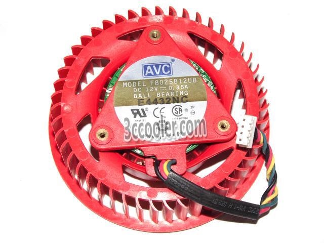 AVC 80x25mm F8025B12UB 12V 4-Pin PWM Graphics Card Fan: $29.30 AVC 80x25mm F8025B12UB 12V 4-Pin PWM Graphics Card Fan: $29.30