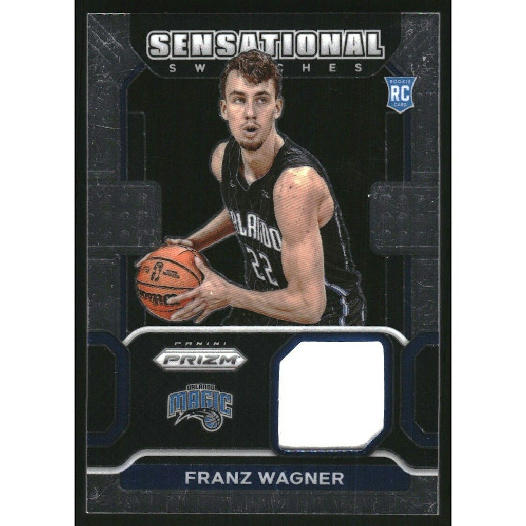 2021-22 Panini Prizm Franz Wagner Sensational Swatches Card: $22.50 2021-22 Panini Prizm Franz Wagner Sensational Swatches Card: $22.50