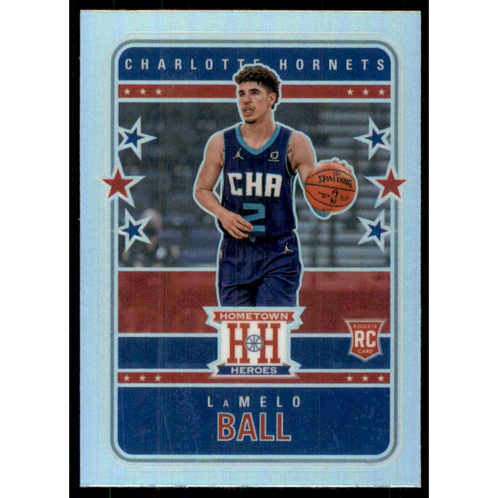 LaMelo Ball 2020-21 Panini Chronicles Hometown Heroes Optic Silver Card: $45 LaMelo Ball 2020-21 Panini Chronicles Hometown Heroes Optic Silver Card: $45