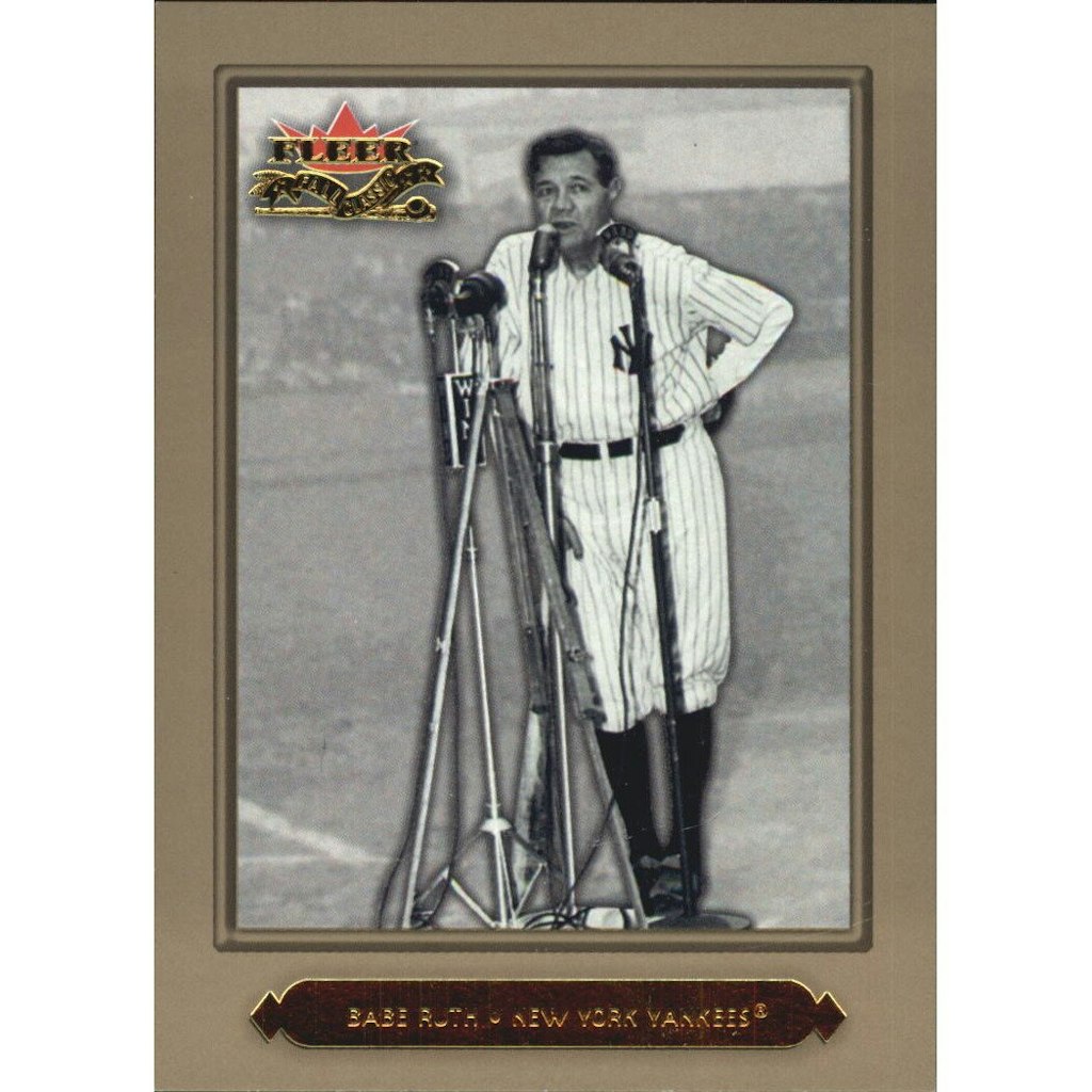 2002 Fleer Fall Classics Championship Gold Babe Ruth Yankees #16A Trading Card: $54 2002 Fleer Fall Classics Championship Gold Babe Ruth Yankees #16A Trading Card: $54