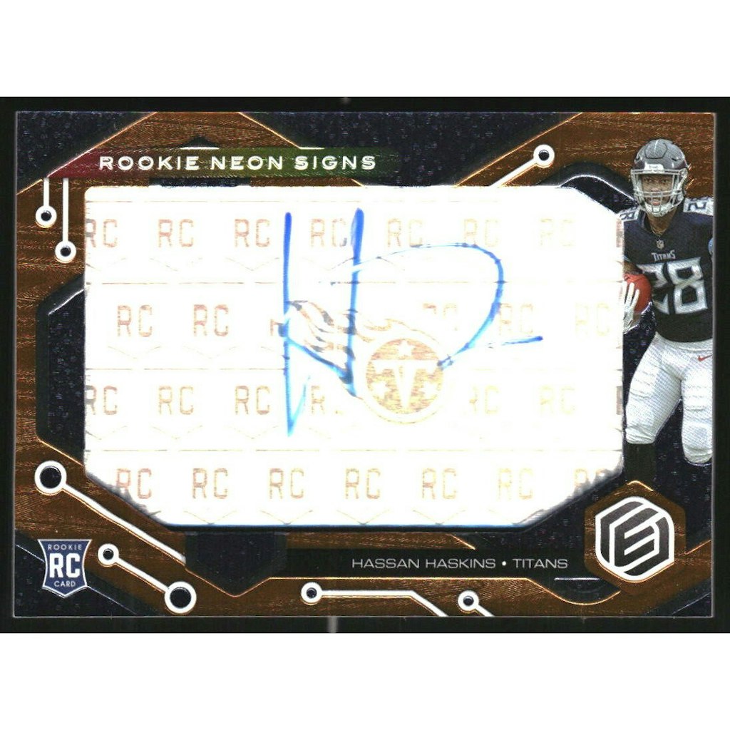 2022 Panini Elements Hassan Haskins Rookie Neon Signs Orange Card #42: $22.50 2022 Panini Elements Hassan Haskins Rookie Neon Signs Orange Card #42: $22.50