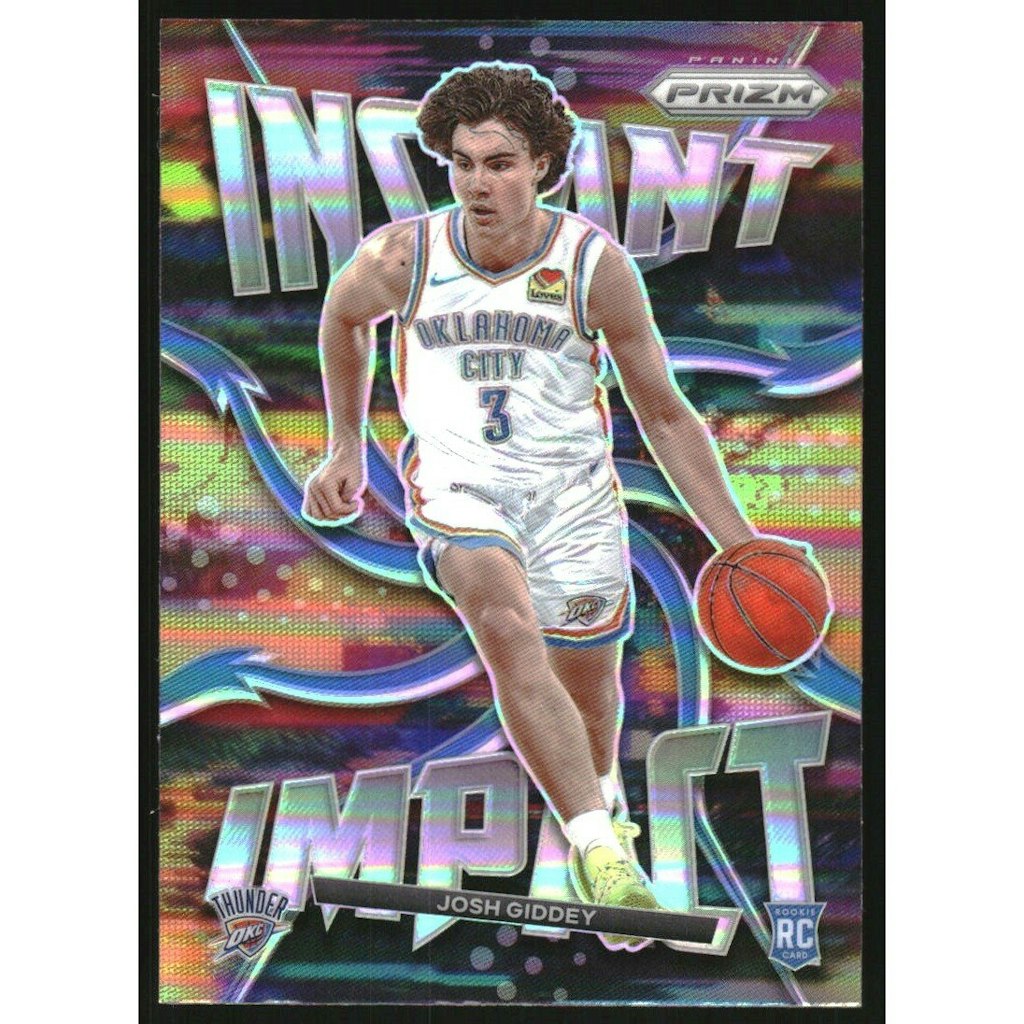 2021-22 Panini Prizm Instant Impact Silver Prizm #4 Josh Giddey: $22.50 2021-22 Panini Prizm Instant Impact Silver Prizm #4 Josh Giddey: $22.50