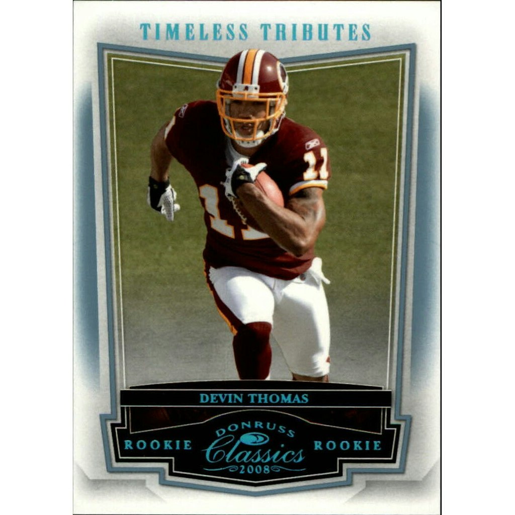 2008 Donruss Classics Timeless Tributes Platinum #188 Devin Thomas: $10.80 2008 Donruss Classics Timeless Tributes Platinum #188 Devin Thomas: $10.80