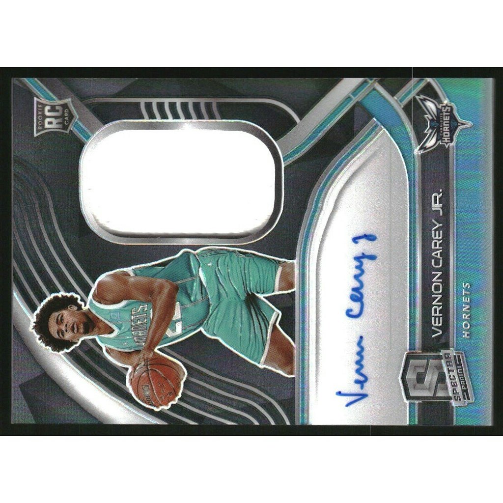 2020-21 Panini Spectra Vernon Carey Jr. Rookie Patch Autograph Card /149: $18 2020-21 Panini Spectra Vernon Carey Jr. Rookie Patch Autograph Card /149: $18