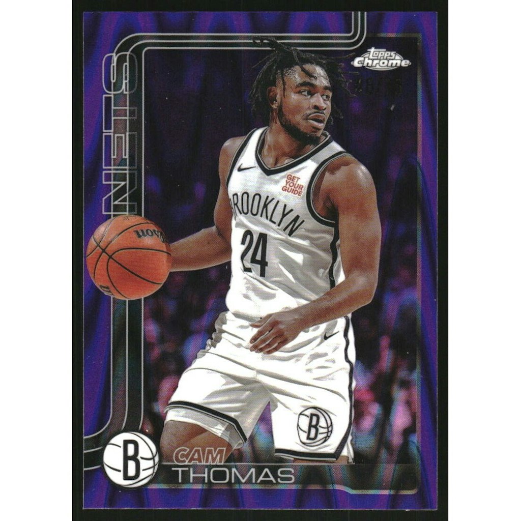 2025-26 Topps Chrome RayWave Purple Refractor Cam Thomas Card: $18 2025-26 Topps Chrome RayWave Purple Refractor Cam Thomas Card: $18