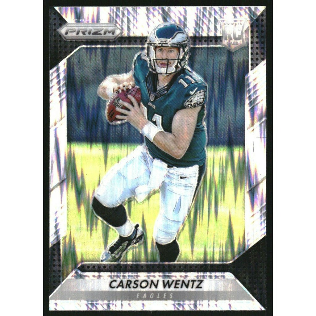 2016 Panini Prizm Prizms Flash #218 Carson Wentz: $25 2016 Panini Prizm Prizms Flash #218 Carson Wentz: $25
