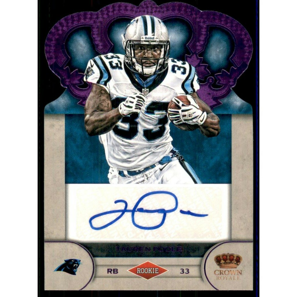 2012 Crown Royale Tauren Poole Rookie Signatures Purple 25-Serial Number Card: $10.80 2012 Crown Royale Tauren Poole Rookie Signatures Purple 25-Serial Number Card: $10.80