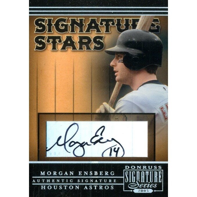 2005 Donruss Signature Stars Morgan Ensberg Autograph Card: $10.50 2005 Donruss Signature Stars Morgan Ensberg Autograph Card: $10.50