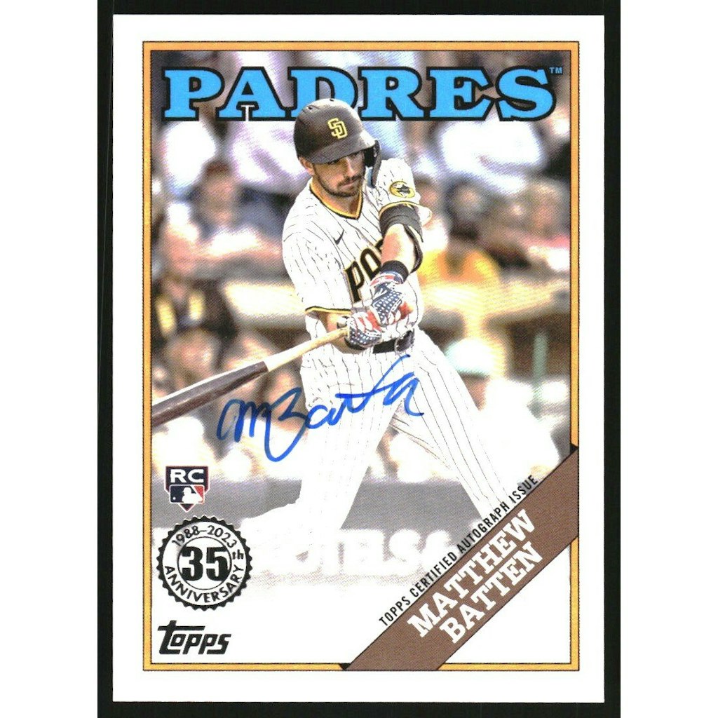 2023 Topps '88 Topps Matthew Batten Autograph Card: $22.50 2023 Topps '88 Topps Matthew Batten Autograph Card: $22.50