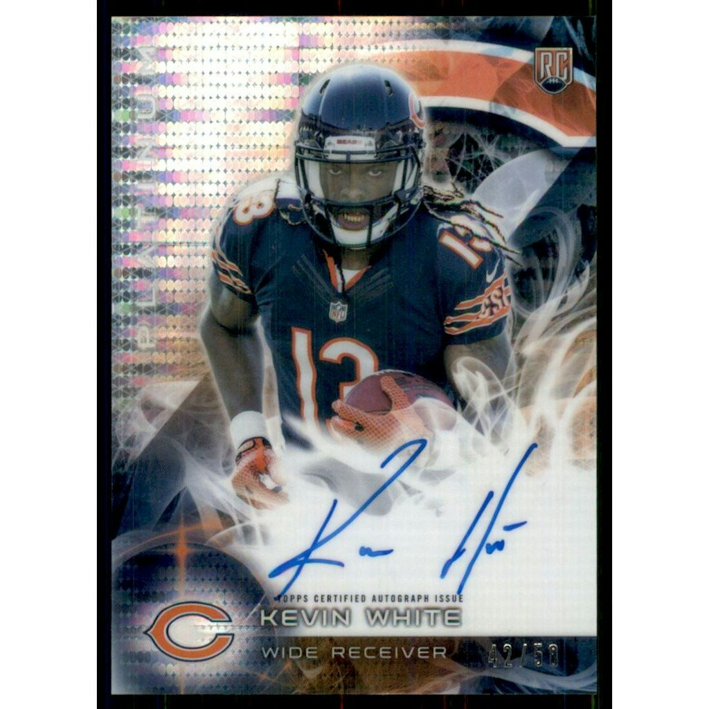 2015 Topps Platinum Kevin White Autograph Pulsar Refractor Card: $100 2015 Topps Platinum Kevin White Autograph Pulsar Refractor Card: $100