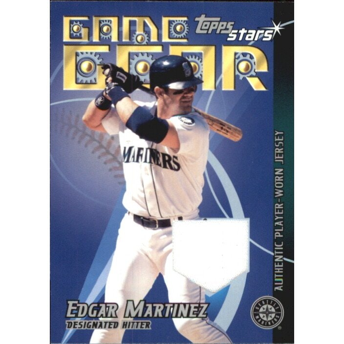 2001 Topps Stars Game Gear Edgar Martinez Jersey Card: $10.50 2001 Topps Stars Game Gear Edgar Martinez Jersey Card: $10.50