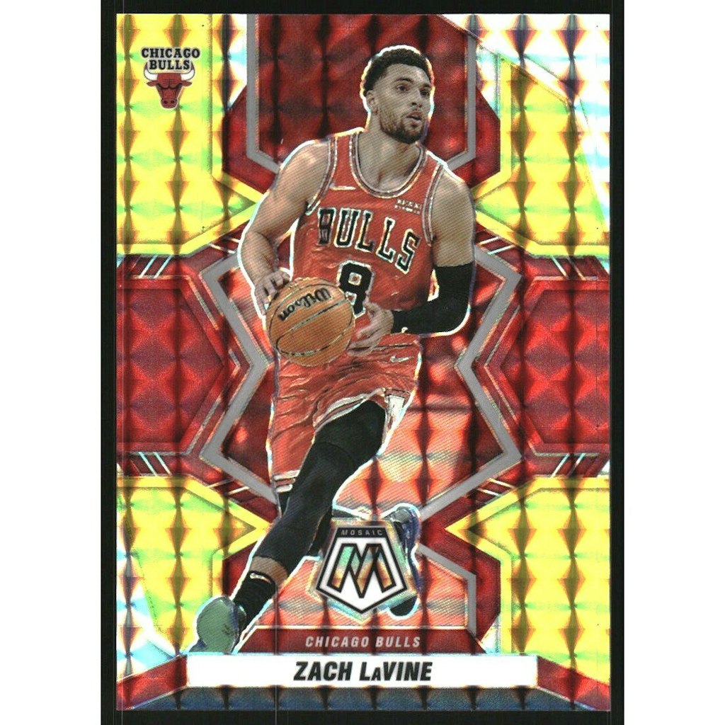 2021-22 Panini Mosaic Choice Fusion Red and Yellow Zach LaVine Card: $10.80 2021-22 Panini Mosaic Choice Fusion Red and Yellow Zach LaVine Card: $10.80