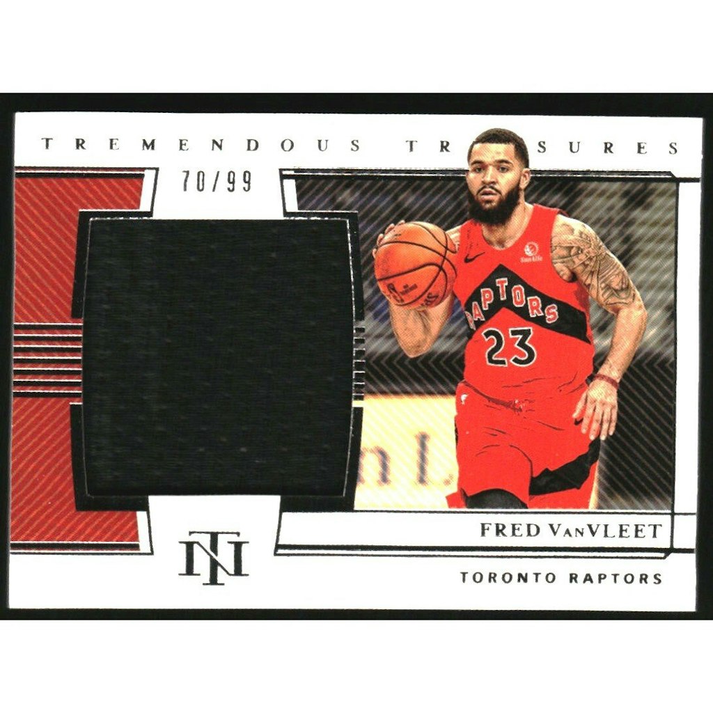 2020-21 Panini National Treasures Fred VanVleet Tremendous Treasures Relic Card: $40 2020-21 Panini National Treasures Fred VanVleet Tremendous Treasures Relic Card: $40