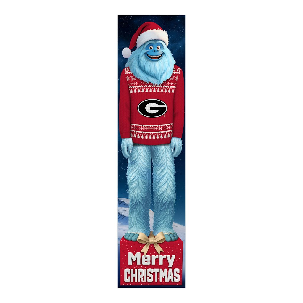 Georgia Bulldogs 48-inch Yeti Christmas Leaner: $59.99