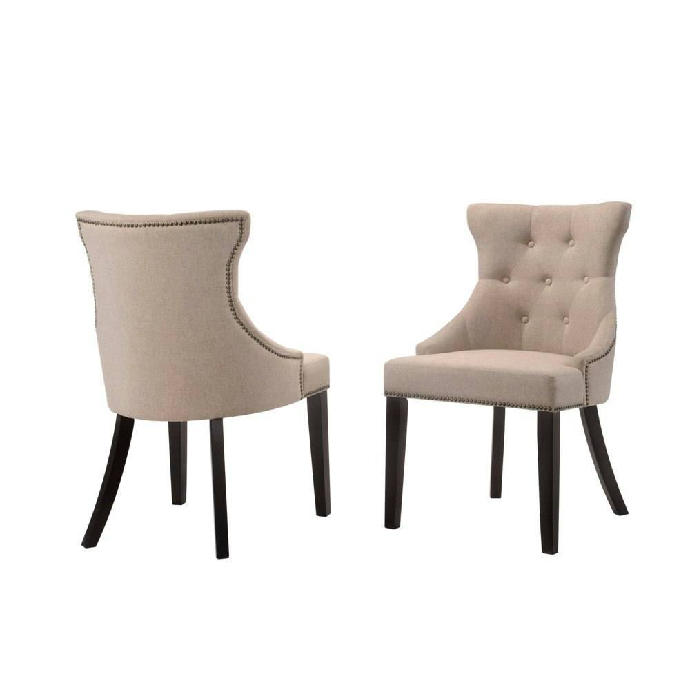 Carolina Living Ella Tufted Wingback Upholstered Chairs 2-Pack: $439.99 Carolina Living Ella Tufted Wingback Upholstered Chairs 2-Pack: $439.99