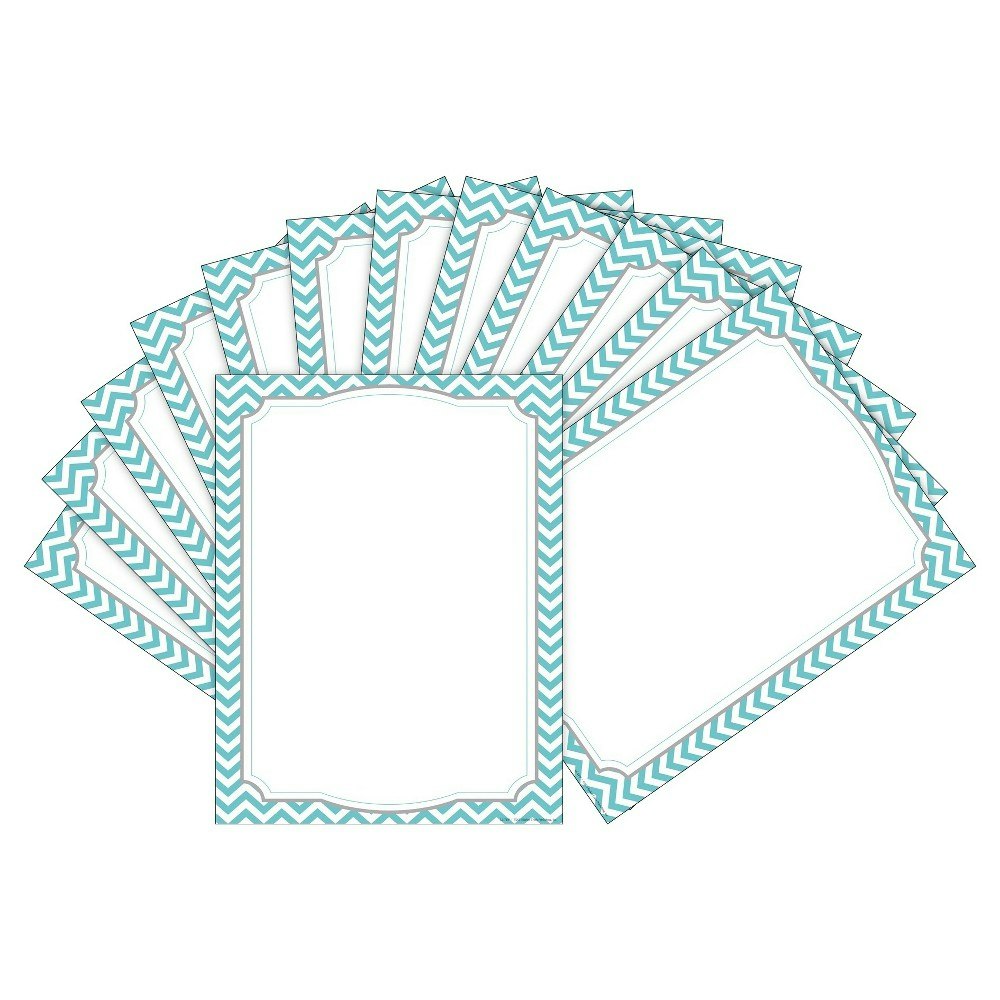 Barker Creek Turquoise Chevron Printer Paper 200-Count: $9.99 Barker Creek Turquoise Chevron Printer Paper 200-Count: $9.99