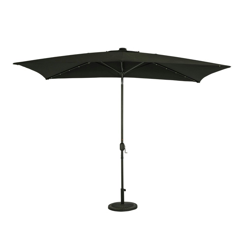 Island Umbrella 10' x 6.5' Rectangular Solar-Powered Market Patio Umbrella: $152.99 Island Umbrella 10' x 6.5' Rectangular Solar-Powered Market Patio Umbrella: $152.99