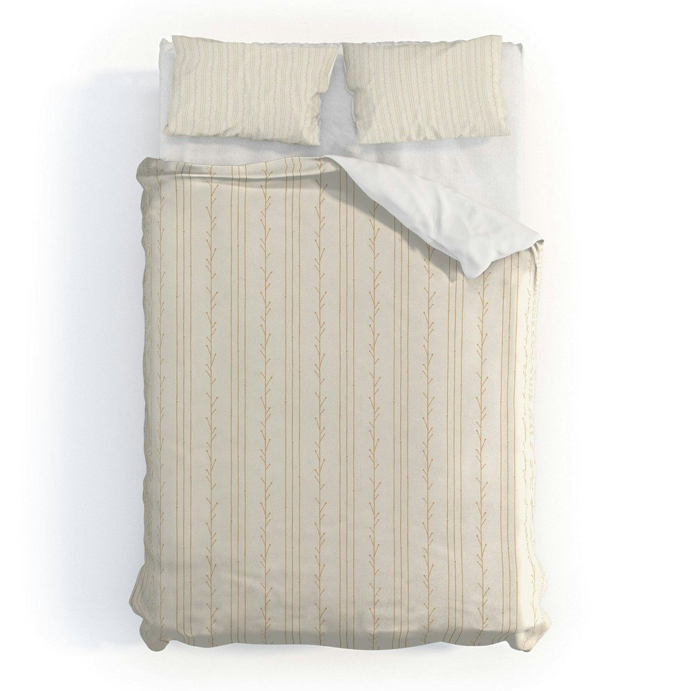 Deny Designs Little Arrow Design Co Branch Stripes Full/Queen Duvet and Sham 3-Piece Set: $199.99