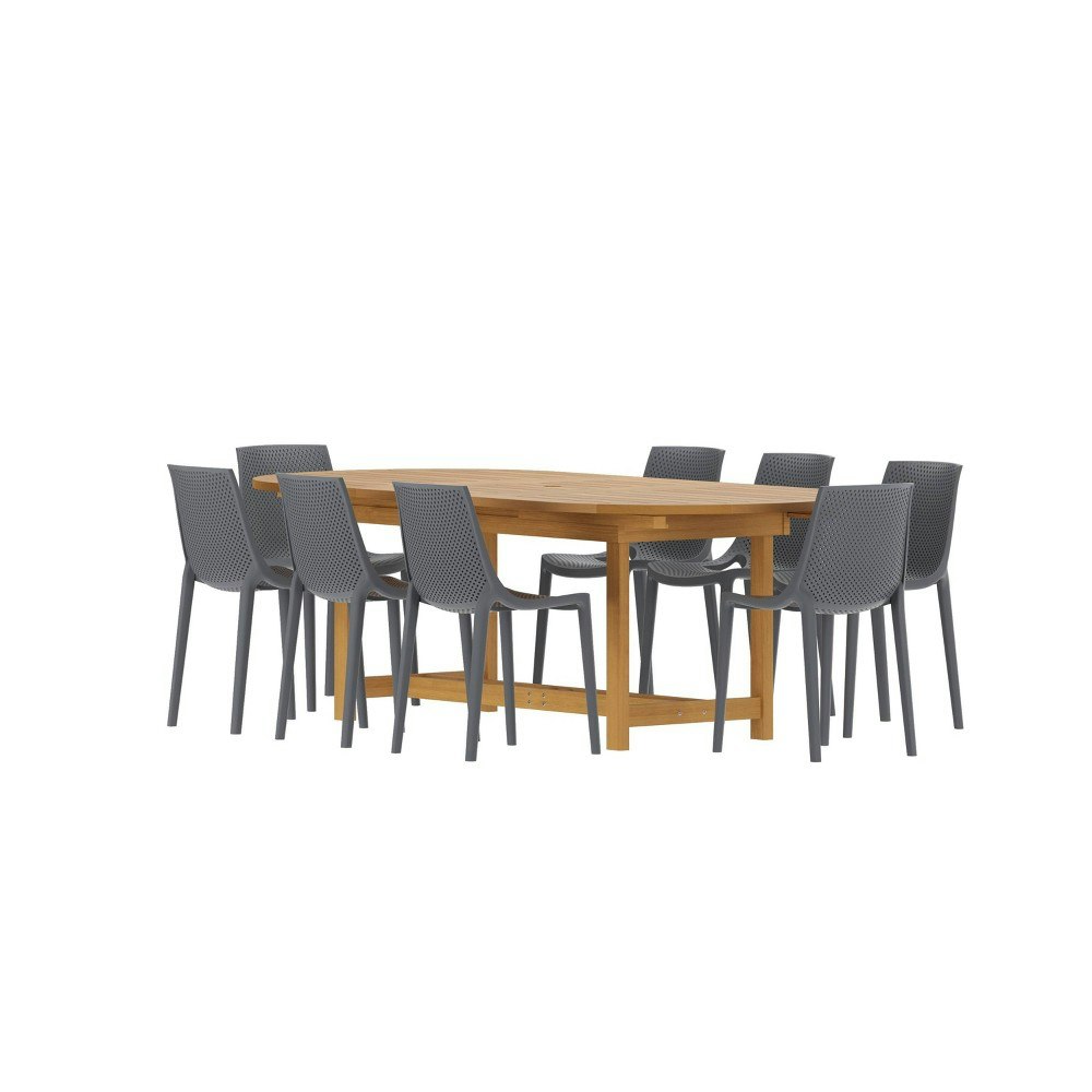 Amazonia Ipanema 9-Piece Oval Outdoor Patio Dining Set: $1,619.99 Amazonia Ipanema 9-Piece Oval Outdoor Patio Dining Set: $1,619.99