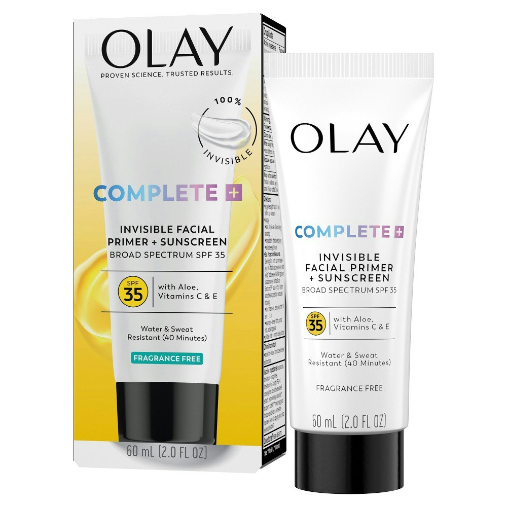 Olay Complete Invisible Facial Primer Sunscreen SPF 35 2-fl oz: $19.99