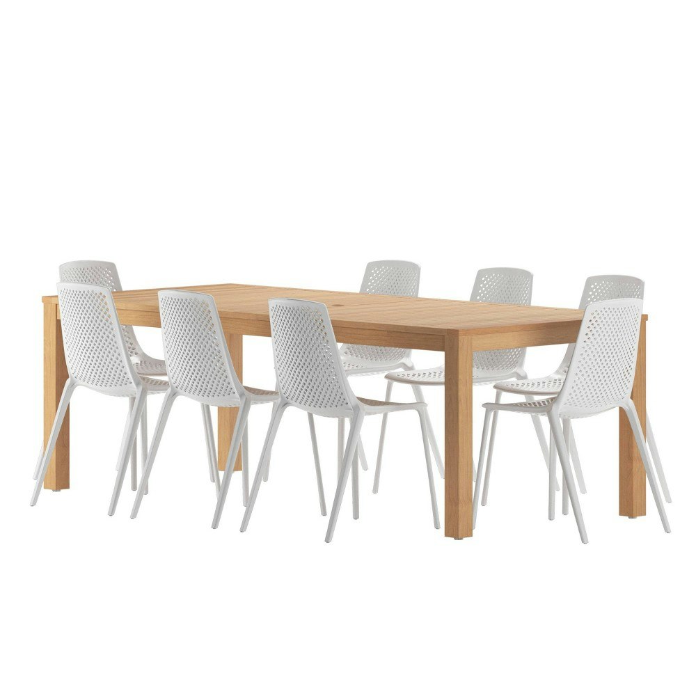 Amazonia 9-Piece Eucalyptus Outdoor Patio Dining Set: $1,099.99 Amazonia 9-Piece Eucalyptus Outdoor Patio Dining Set: $1,099.99