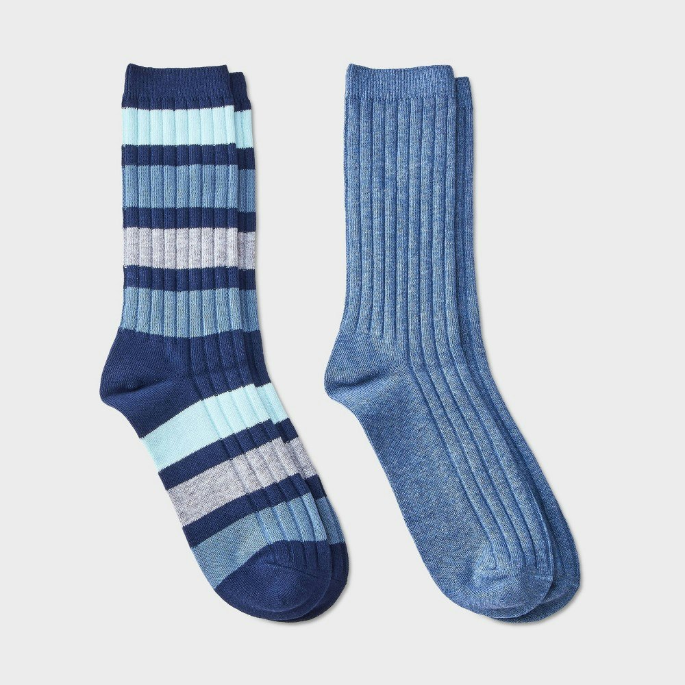 Goodfellow & Co Men's Striped Hybrid Dress Socks 2-Pack: $8