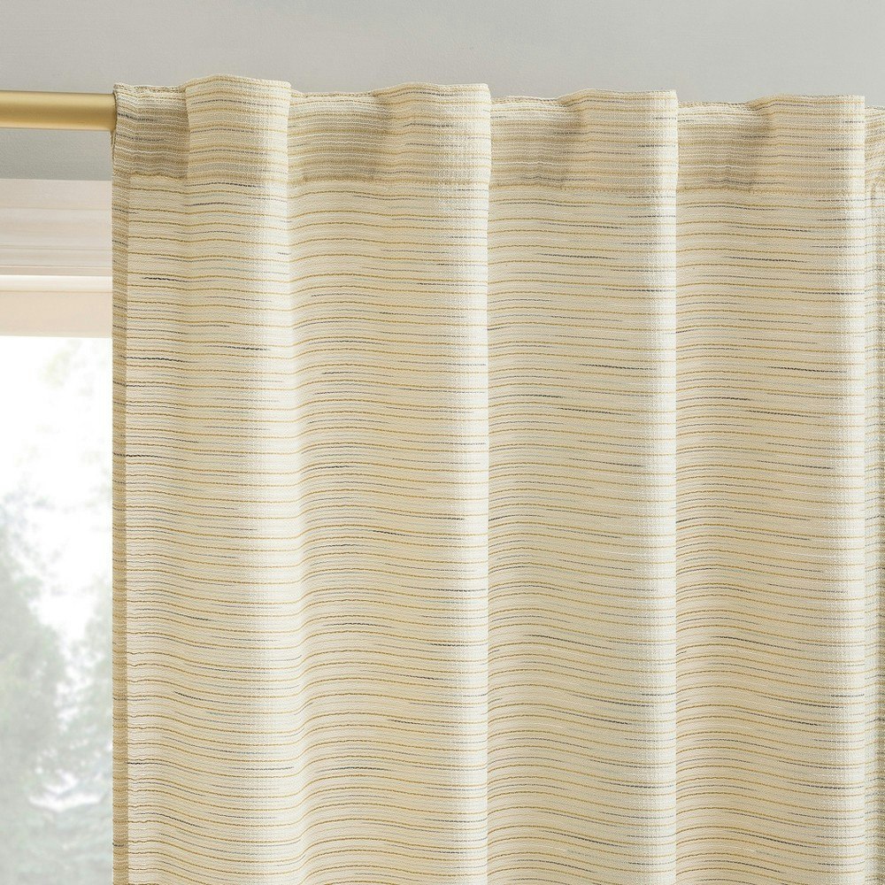 No. 918 Laurel Textured 40"x84" Semi-Sheer Curtain Panel: $23.99