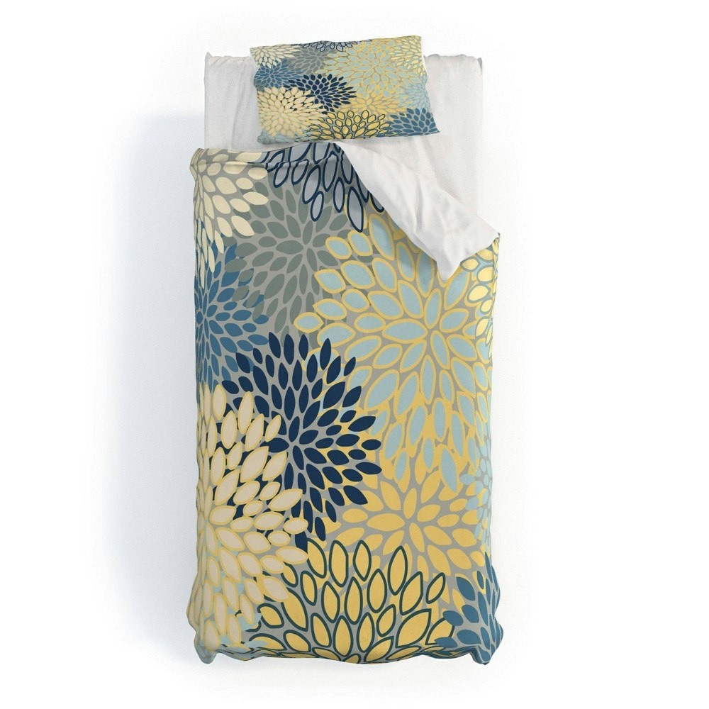 Deny Designs Megan Morris Floral Print Full/Queen Duvet Cover: $199.99