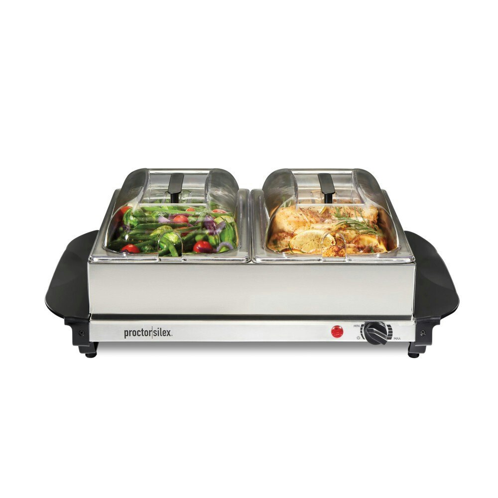 Proctor Silex 5-Quart Double Buffet Server: $60.99