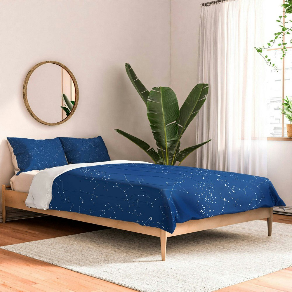 Deny Designs Camilla Foss Northern Sky Twin Comforter and Pillow Sham Set: $199.99