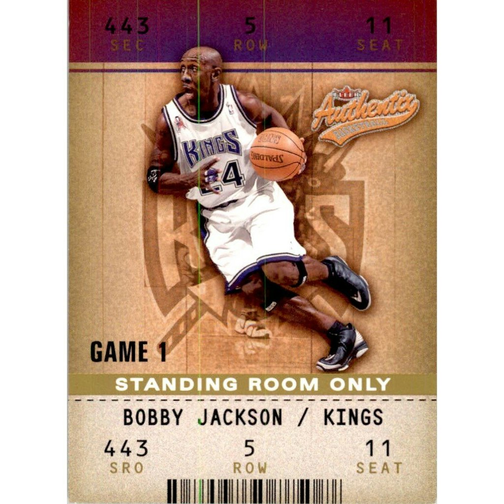 2002-03 Fleer Authentix Standing Room Only Bobby Jackson Trading Card: $18