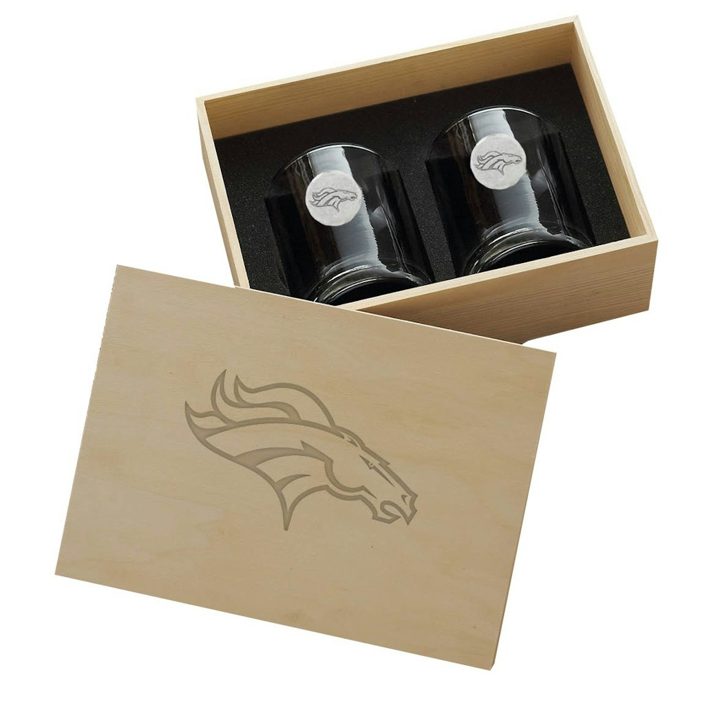 Denver Broncos Two-Piece Rocks Glass Set: $82.99 Denver Broncos Two-Piece Rocks Glass Set: $82.99