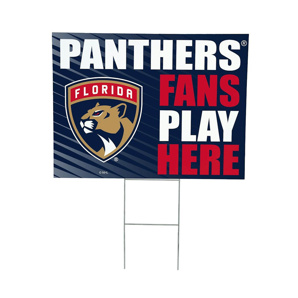 Florida Panthers 18" x 24" Fans Welcome Yard Sign: $31.99 Florida Panthers 18" x 24" Fans Welcome Yard Sign: $31.99