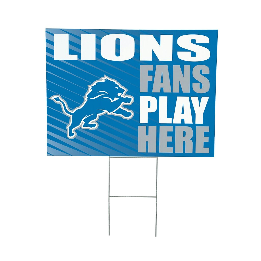 Detroit Lions 18" x 24" Outdoor Yard Sign: $31.99 Detroit Lions 18" x 24" Outdoor Yard Sign: $31.99