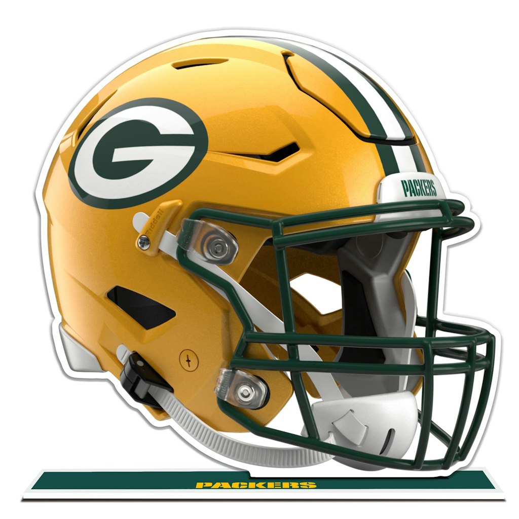 Green Bay Packers 10-Inch Speed Helmet Standee: $39.99 Green Bay Packers 10-Inch Speed Helmet Standee: $39.99