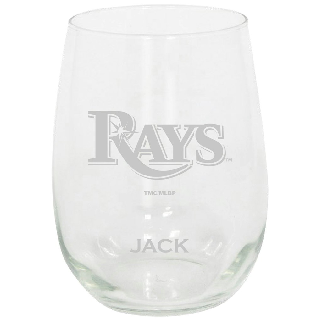 Tampa Bay Rays 15-ounce Personalized Stemless Glass Tumbler: $34.99 Tampa Bay Rays 15-ounce Personalized Stemless Glass Tumbler: $34.99