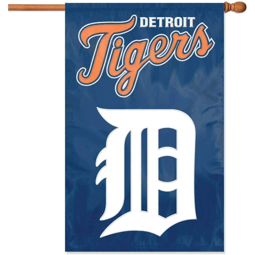 Detroit Tigers 44" x 28" Applique Team Flag: $39.99 Detroit Tigers 44" x 28" Applique Team Flag: $39.99