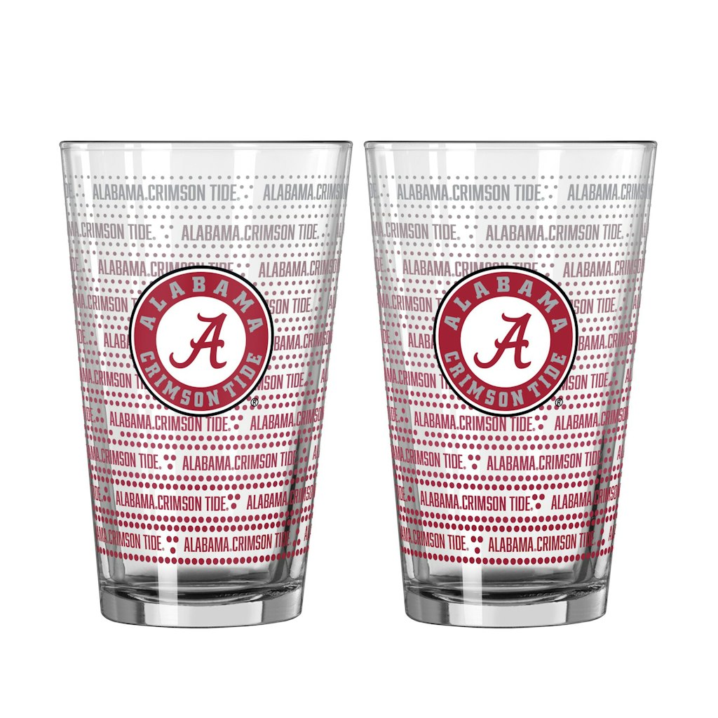 Logo Brands Alabama Crimson Tide 16-oz. Pint Glass 2-Pack: $39.99 Logo Brands Alabama Crimson Tide 16-oz. Pint Glass 2-Pack: $39.99
