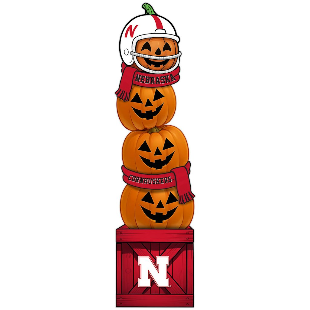 Nebraska Huskers 31-Inch Stacked Pumpkin Leaner: $59.99 Nebraska Huskers 31-Inch Stacked Pumpkin Leaner: $59.99
