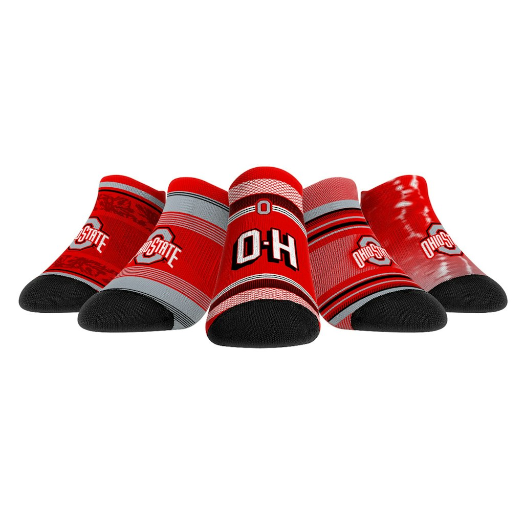 Rock Em Socks Ohio State Buckeyes Low-Cut Socks 5-Pack: $69.99