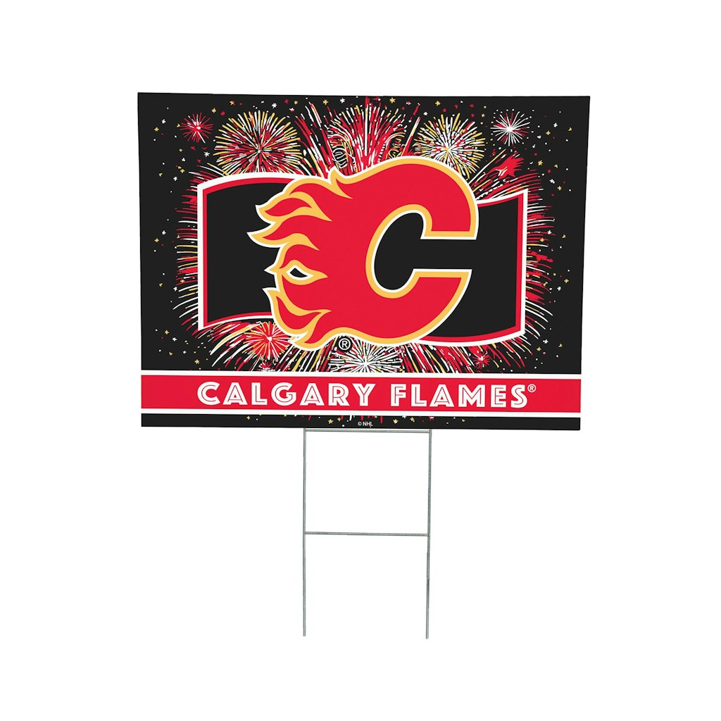 Calgary Flames 24" x 18" Patriotic Fireworks Yard Sign: $39.99 Calgary Flames 24" x 18" Patriotic Fireworks Yard Sign: $39.99