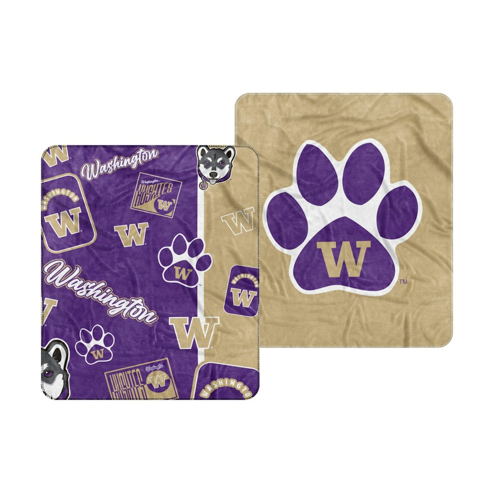 Washington Huskies 50" x 60" Dream Weave Throw Blanket: $44.99