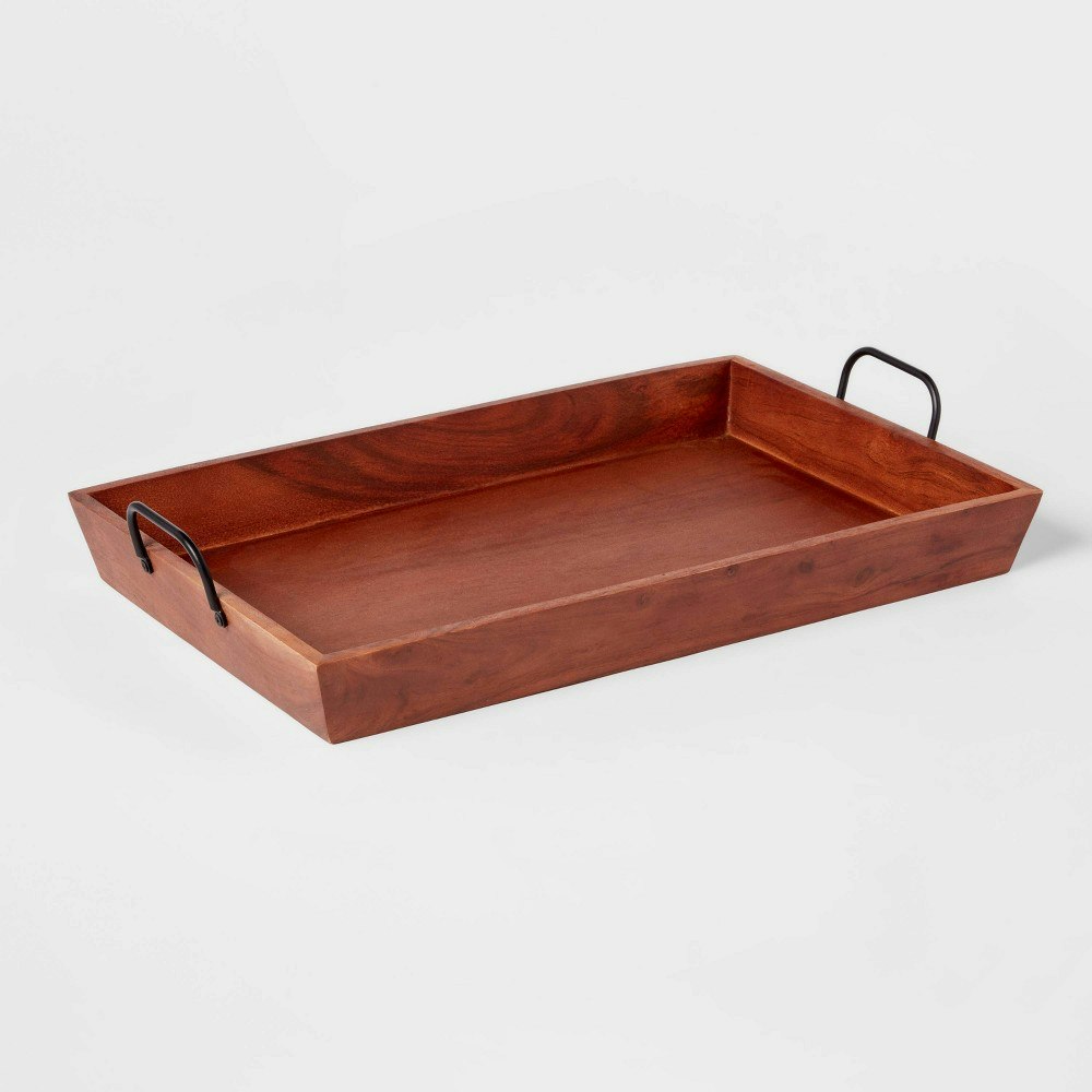 Threshold 20" x 13" Wood Serving Tray: $32 Threshold 20" x 13" Wood Serving Tray: $32
